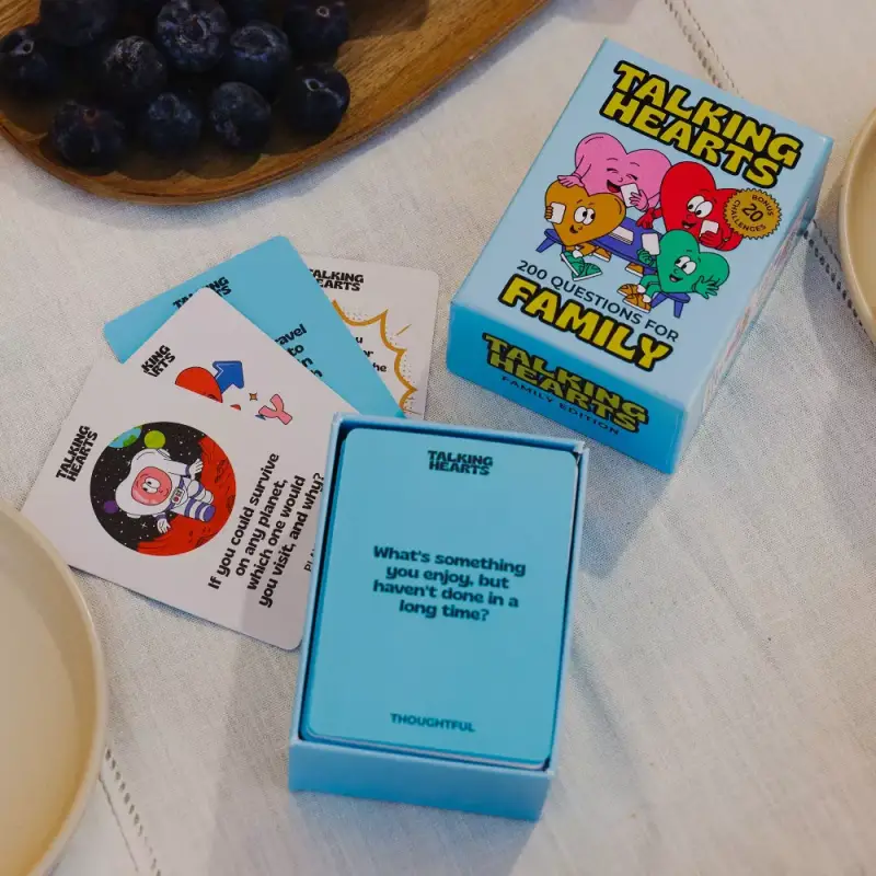 Talking Hearts Conversation Cards for Family