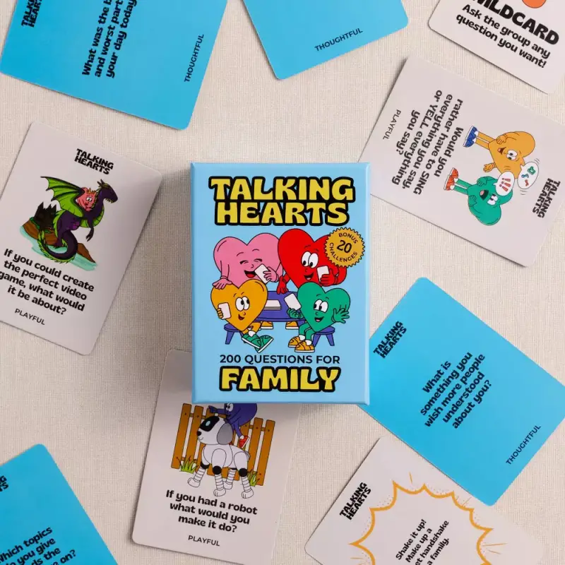 Talking Hearts Conversation Cards for Family