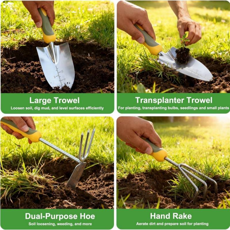 Yesker 9-Piece Heavy Duty Garden Tool Set