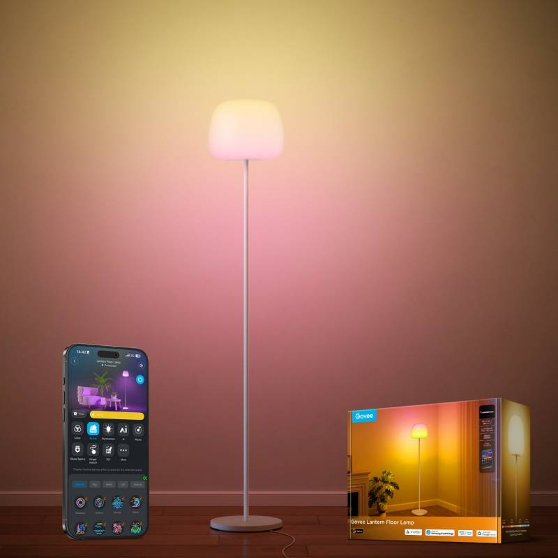 Govee Floor Lamp 3 and Lantern Floor Lamp Bring More Color Control to Smart Lighting 23 Govee Lantern Floor Lamp