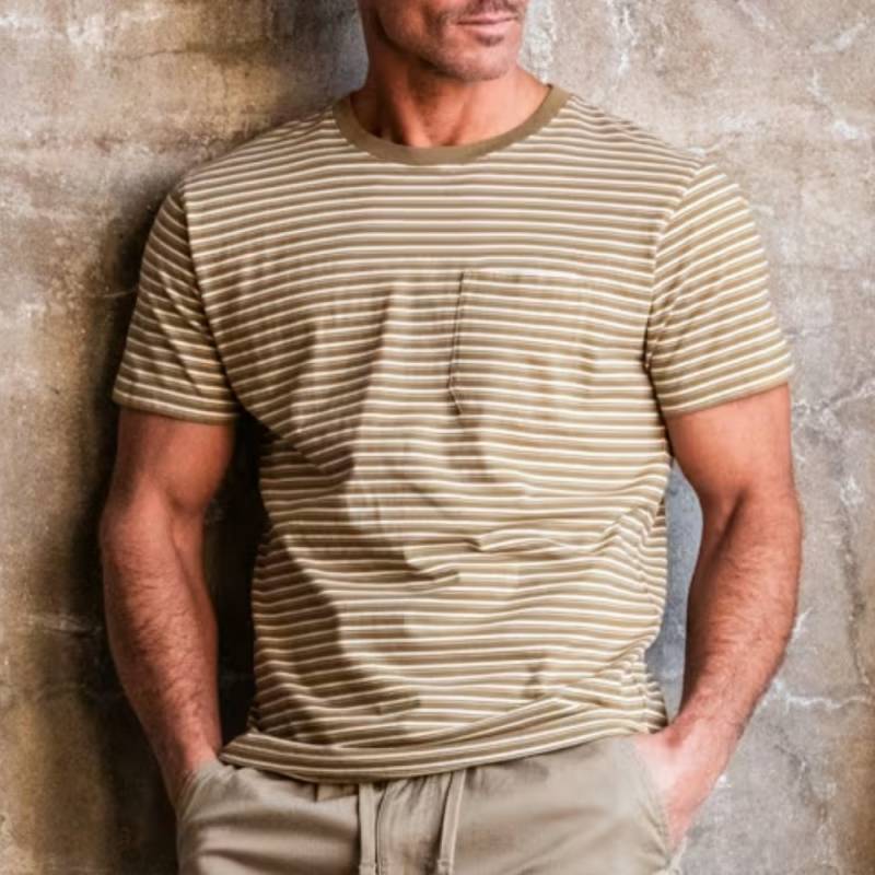 Gear Diary's 2026 Father's Day Gift Guide & Giveaway: Smart, Stylish, and Useful Gifts That Dad Will Love 25 The Striped Sturdy Tee by Line of Trade