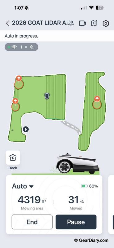 ECOVACS GOAT A3000 LiDAR PRO Review: Gorgeous Lawn Lines, Clever Edge Trimming, and One Pricey Catch 26 ECOVACS GOAT A3000 LiDAR PRO Review: Gorgeous Lawn Lines, Clever Edge Trimming, and One Pricey Catch