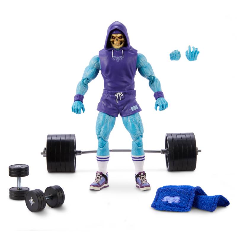 Mattel Creations’ San Diego Comic-Con 2026 Collectible Lineup Leans into Fandom, Noodles, Monsters, Raptors, and Gym Bro Skeletor 11 Masters of the Universe Chronicles Gym Bro Skeletor Action Figure