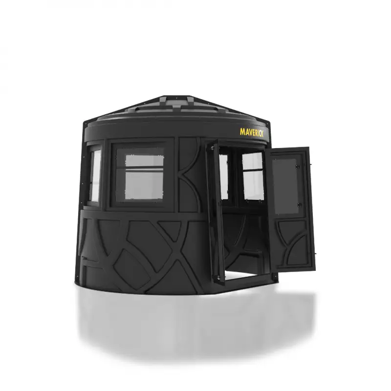 The New Maverick XL-TM Blind Offers a Roomy, 360-Degree Fortress for All-Season Hunters 3 Maverick XL-TM Blind