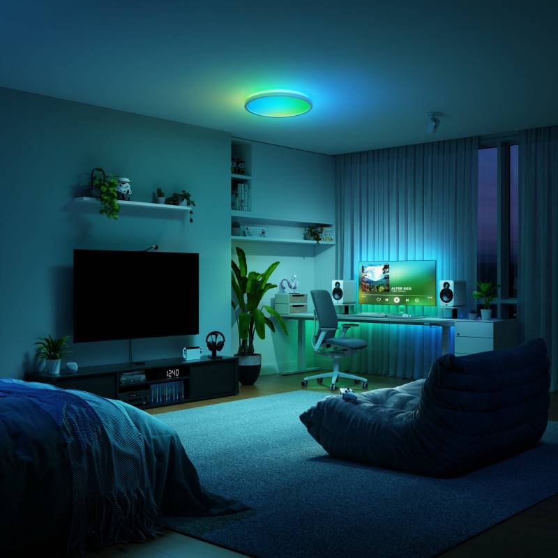 The Nanoleaf Smart Multicolor Ceiling Light Does More Than Just Brighten the Room 10 Nanoleaf Smart Multicolor Ceiling Light