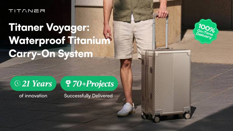 Titaner Voyager urns the Carry-On Into a Titanium Gear Vault for Travelers Who Pack the Good Stuff 1 Titaner Voyager