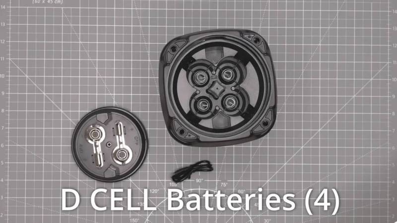 Duracell 5000 Lumens Tri-Powered Lantern Review: Brighter, Smarter, but Missing One Handy Feature 6 Battery cmpartment on the Duracell 5000 Lumens Tri-Powered Lantern
