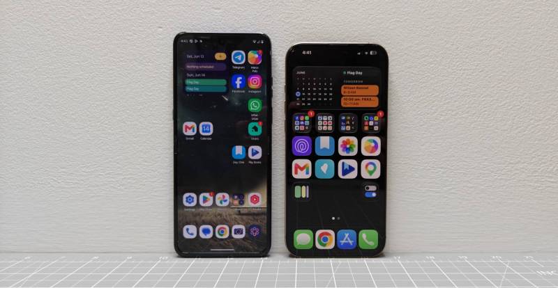 Motorola Razr Ultra 2026 Review: Flipping Over This Flip Phone, Until the Camera Zooms In 9 Motorola razr ultra 2026 next to iPhone 16 Pro Max