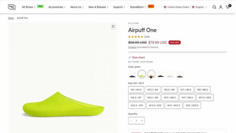 PollyFab Aero Pro and Airpuff One 3D-Printed Shoes Review: Futuristic Footwear That Misses a Few Steps 11 Pollyfab 3D-Printed Shoes