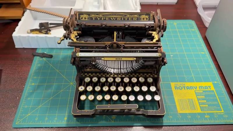 ROKR Mechanical Typewriter Wooden 3D Puzzle Review: A Gorgeous Build That’s More Display Piece Than Typewriter 6 ROKR Mechanical Typewriter Wooden 3D Puzzle