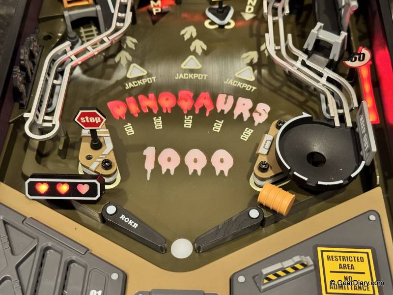 ROKR Dinosaur Lab Pinball MGP01 First Look: A Buildable Tabletop Pinball Machine with Real Flippers, Lights, and Jurassic Park Energy 3 ROKR Dinosaur Lab Pinball MGP01