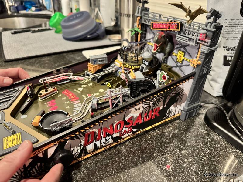 ROKR Dinosaur Lab Pinball MGP01 First Look: A Buildable Tabletop Pinball Machine with Real Flippers, Lights, and Jurassic Park Energy 1 ROKR Dinosaur Lab Pinball MGP01