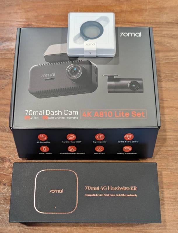 70mai A810 Lite 4K Dash Cam Review: Check Out This Feature-Rich, Compact Dash Camera! 3 70mai A810 Lite 4K Dash Cam retail box