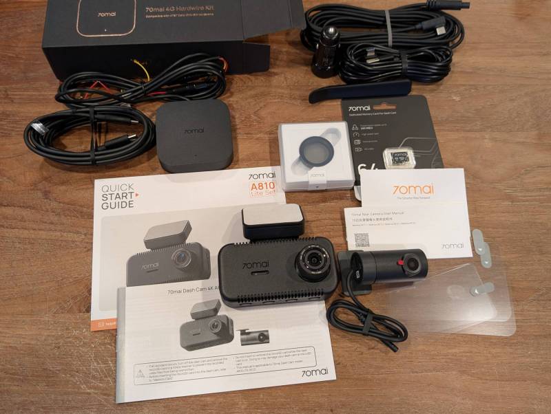 70mai A810 Lite 4K Dash Cam Review: Check Out This Feature-Rich, Compact Dash Camera! 2 70mai A810 Lite 4K Dash Cam box contents