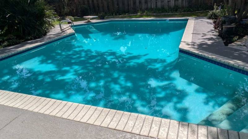 Beatbot AquaSense 2 Ultra AI Robotic Pool Cleaner Review: It Cleans Your Pool Even at Night 45 Image of the pool after it's been cleaned