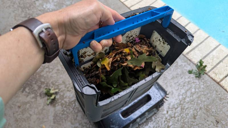 Beatbot AquaSense 2 Ultra AI Robotic Pool Cleaner Review: It Cleans Your Pool Even at Night 47 Debris basket after pool cleaning