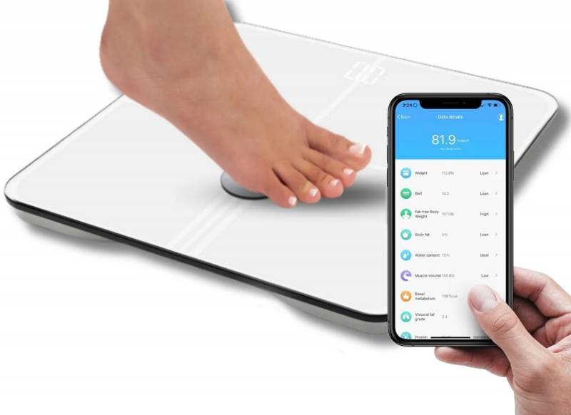 MOBI Smart Wi-Fi Scale BMI Total Body Composition 18 Total Body Measurements
