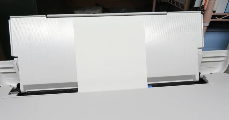 EPSON EcoTank Photo ET-8550 Review: Prosumer Printing at Prosumer Prices 8 EPSON EcoTank Photo ET-8550 rear feeder.