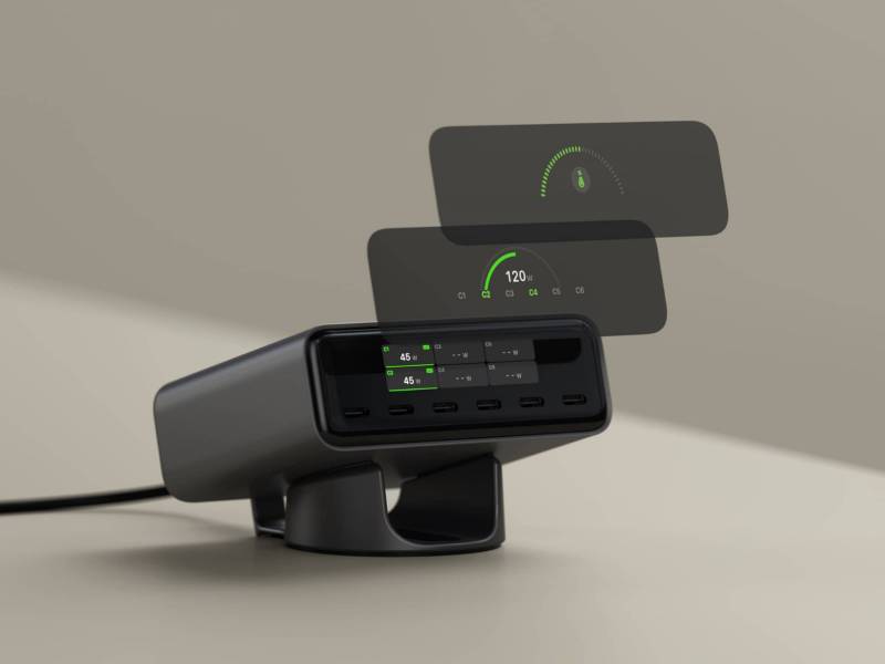 The New Satechi ChargeView 240W Desktop Charger Powers Six Devices While Showing Exactly Where Every Watt Goes 2 Satechi ChargeView 240W Desktop Charger