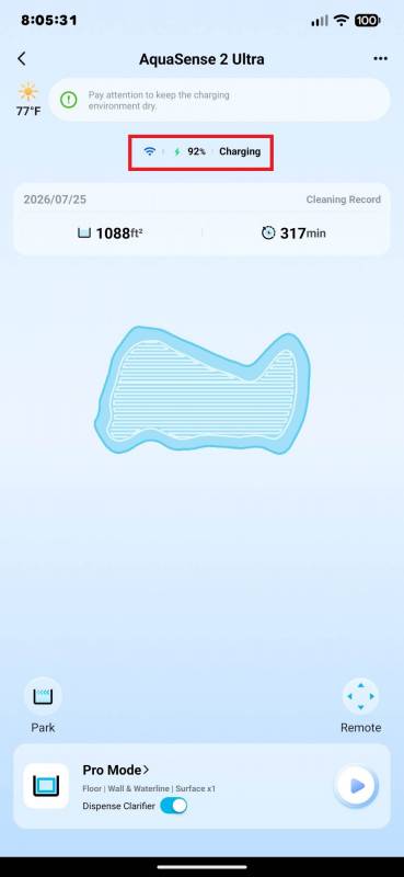 Beatbot AquaSense 2 Ultra AI Robotic Pool Cleaner Review: It Cleans Your Pool Even at Night 42 Beatbot AquaSense 2 Ultra app charging info