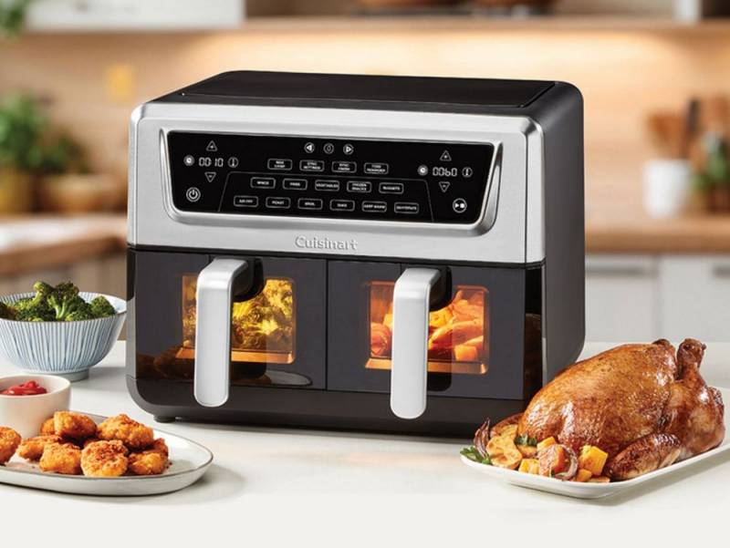 Cuisinart Kitchen Deals Serve Up to 28% Off Air Fryers, Cookware, Coffee Makers, and More 1 Cuisinart 11-qt Dual Basket Air Fryer