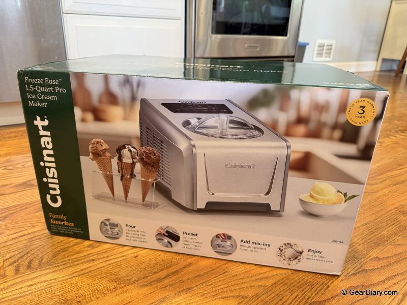 Cuisinart Freeze Ease Pro 1.5qt Ice Cream Maker Review: Great Ice Cream, No Freezer Bowl, No Planning Ahead 1 Cuisinart Freeze Ease Pro