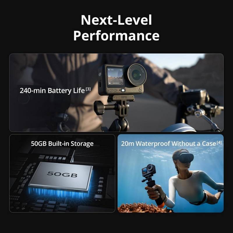 DJI Osmo Action 6 Goes Big on 8K, Smarter Framing, and a Better Amazon Bundle Deal 6 DJI Osmo Action 6