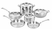 French Classic Tri-Ply Stainless Cookware 10 Piece Set