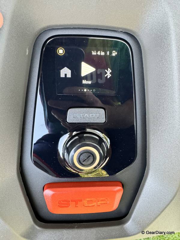 Husqvarna Automower 420 iQ Review: The Safe Bet in Robotic Mowing 9 Husqvarna Automower 420 iQ on board controls