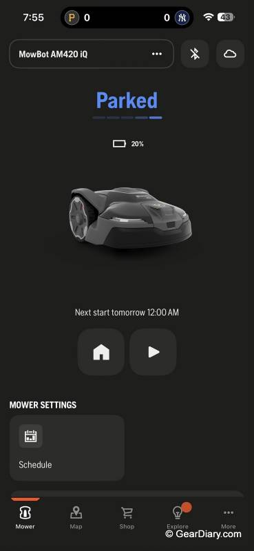 Husqvarna Automower 420 iQ Review: The Safe Bet in Robotic Mowing 53 Husqvarna Automower 420 iQ app screenshot