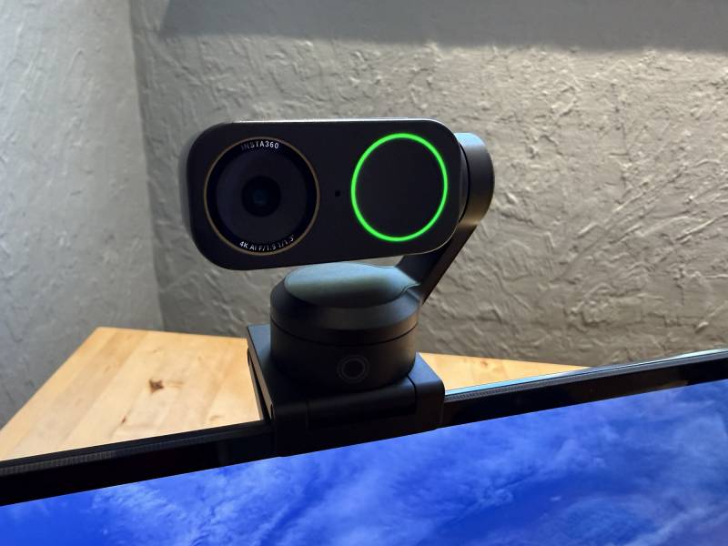 Insta360 Link 2 Pro AI 4K Webcam Review: Flagship Video and Audio Quality with Many Enhanced Features 1 Insta360 Link2 Pro mounted on a monitor