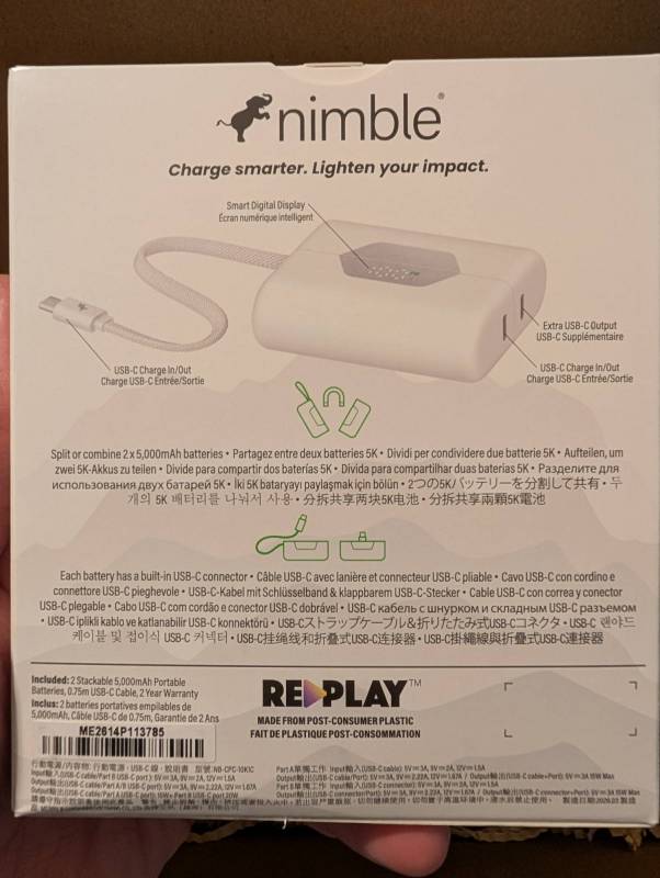 Nimble SHAREPOWER Portable Charger Review: A Small, Portable Charger You Can Easily Split in 2 and Share! 3 Nimble SHAREPOWER Portable Charger