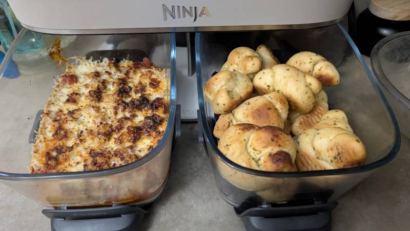 Ninja Crispi DualZone Dual Basket Glass Air Fryer Review: Double the Cooking, without the Coated Baskets 5 Food cooked in the Ninja Crispi DualZone