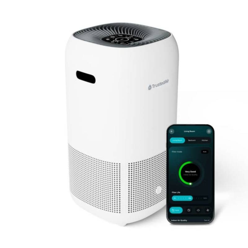 The TrustedAir TruFlow Smart HEPA Air Purifier Monitors Indoor Air and Adjusts Itself 1 TrustedAir TruFlow Smart HEPA Air Purifier