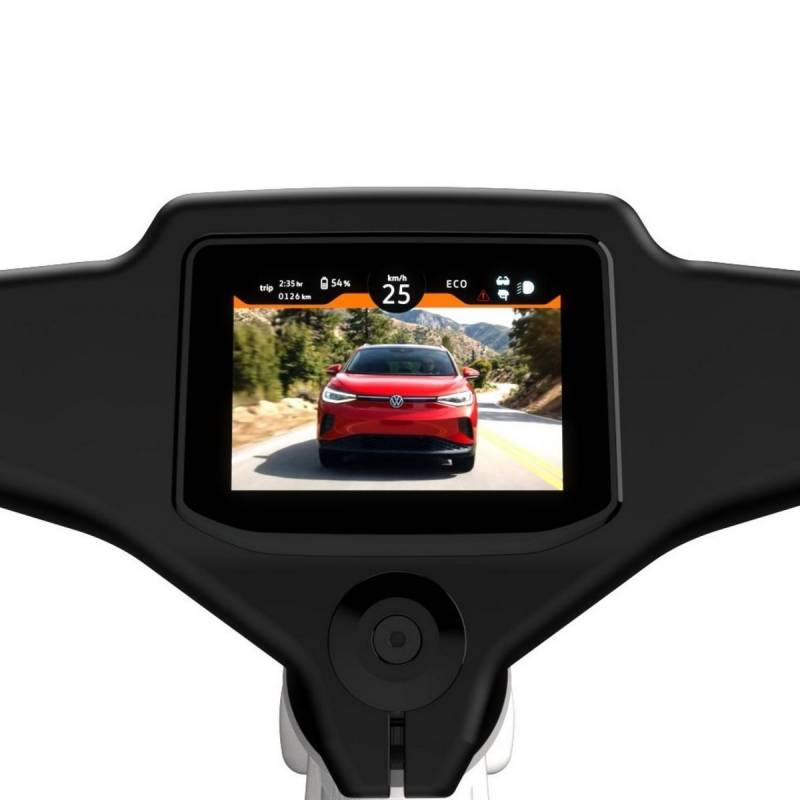 These 2 New Volkswagen Smart eBikes Will Watch Your Back with Radar, Cameras, Smart Glasses, and a Connected Helmet 6 Volkswagon e-Bike Rear View