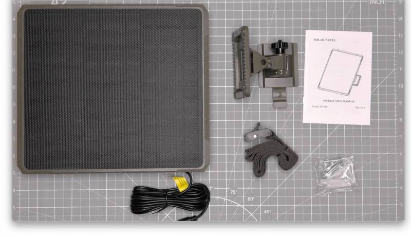 GardePro X66 Pro Cellular Trail Camera Review: Keep an Eye on Wildlife Where Wi-Fi Doesn't Reach 3 GardePro SP1000 solar panel package contents