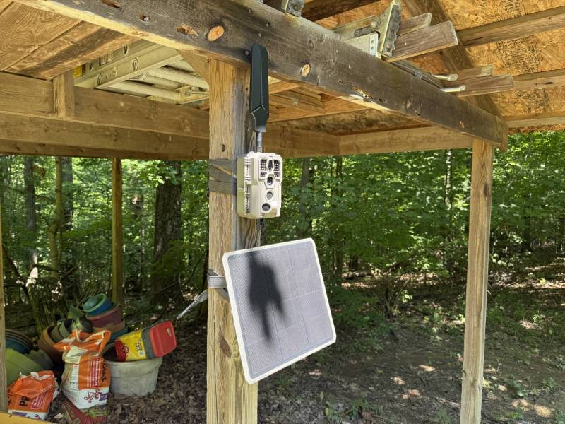 GardePro X66 Pro Cellular Trail Camera Review: Keep an Eye on Wildlife Where Wi-Fi Doesn't Reach 12 GardePro X66 Pro mounted on a post