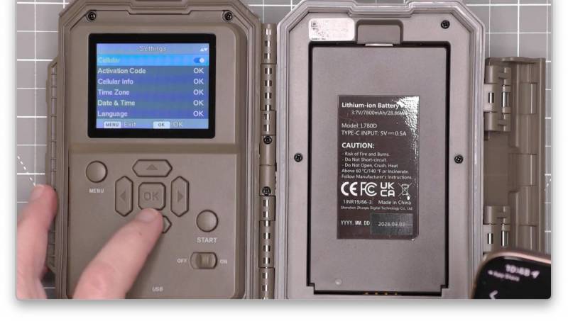 GardePro X66 Pro Cellular Trail Camera Review: Keep an Eye on Wildlife Where Wi-Fi Doesn't Reach 8 GardePro X66 Pro built-in menu