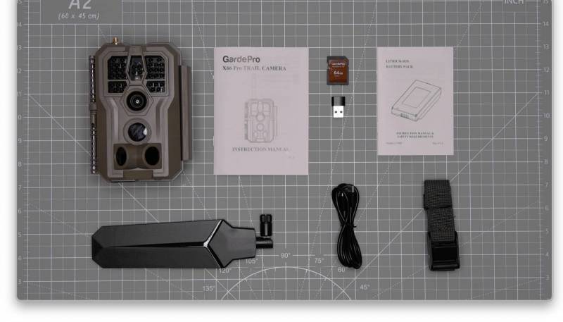 GardePro X66 Pro Cellular Trail Camera Review: Keep an Eye on Wildlife Where Wi-Fi Doesn't Reach 2 GardePro X66 box contents