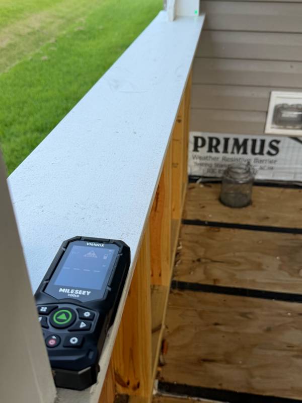 Mileseey S50C with Camera and Mileseey S50 Green-Beam Laser Measures Review: Ditch the Tape Measure and Get Seriously Precise 18 Using the Mileseey to get a back reference