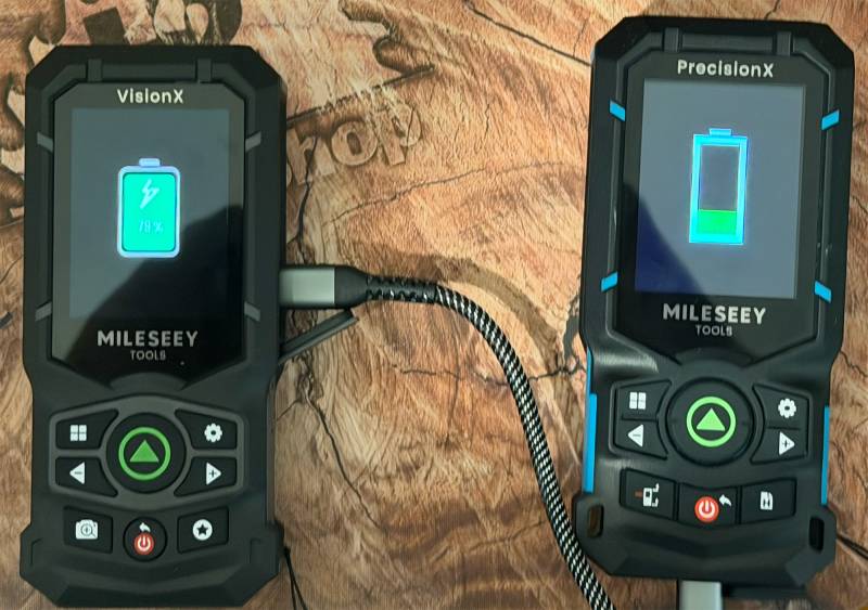 Mileseey S50C with Camera and Mileseey S50 Green-Beam Laser Measures Review: Ditch the Tape Measure and Get Seriously Precise 19 Charging the Mileseey S50C and the Mileseey S50