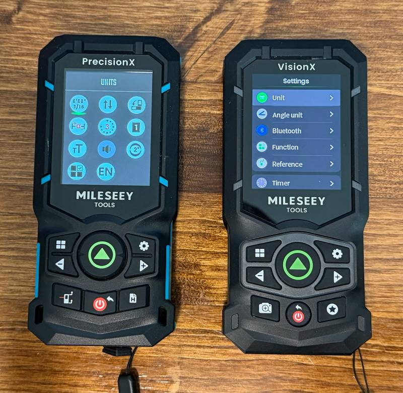 Mileseey S50C with Camera and Mileseey S50 Green-Beam Laser Measures Review: Ditch the Tape Measure and Get Seriously Precise 29 Mileseey S50 vs. Mileseey S50C settings menus