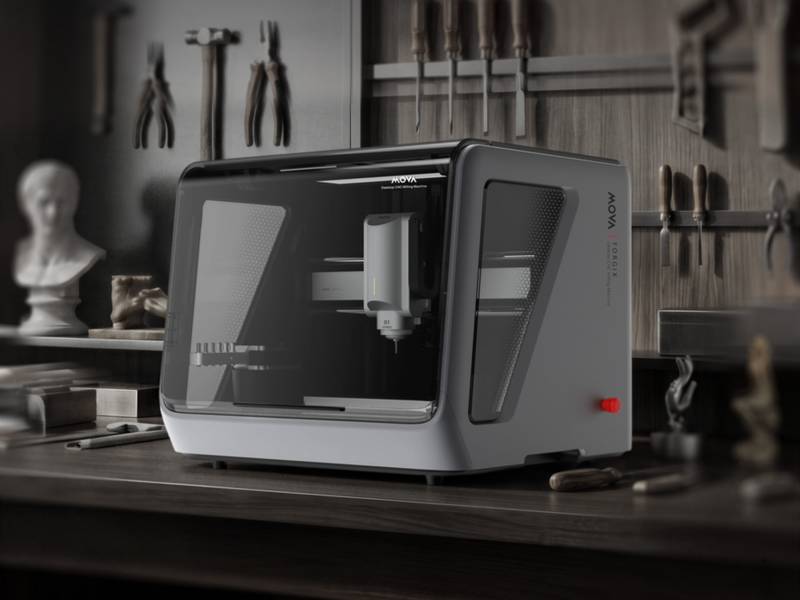 MOVA Forgix Wants to Make Desktop CNC as Easy as 3D Printing 1 MOVA Forgix Desktop CNC