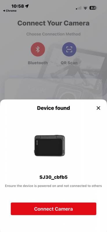 SJCAM SJ30 8K Dual-Lens Action Camera Review: Can It Compete with the Big Boys? 17 SJCAM SJ30 app camera setup screenshot