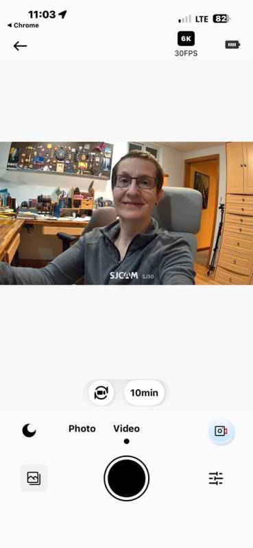 SJCAM SJ30 8K Dual-Lens Action Camera Review: Can It Compete with the Big Boys? 19 SJCAM SJ30 app camera control screenshot