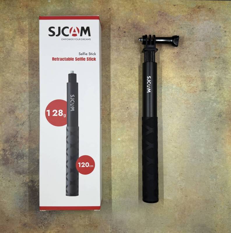 SJCAM SJ30 8K Dual-Lens Action Camera Review: Can It Compete with the Big Boys? 3 Optional retractable selfie-stick for the SJCAM SJ30 action camera