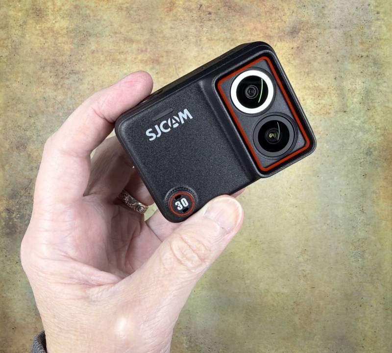 SJCAM SJ30 8K Dual-Lens Action Camera Review: Can It Compete with the Big Boys? 1 Holding the SJCAM SJ30 action camera