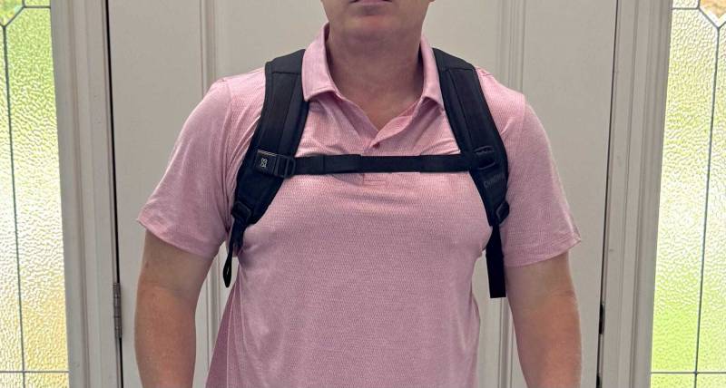 Chrome Industries Recruit 22L Pack Review: A Tough, Nimble Day Tripper That's Easy to Live With! 29 The author wearing the Chrome Industries Recruit 22L Pack