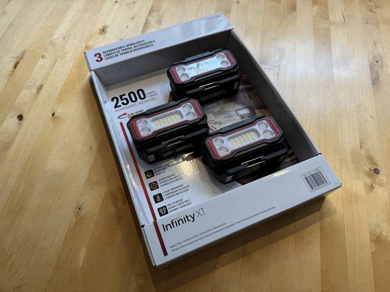 Infinity X1 2500 Lumen Work Light 3-Pack Review: Multiple Light Levels and a Magnetic Base 2 Infinity X1 2500 Lumen Work Light 3-Pack