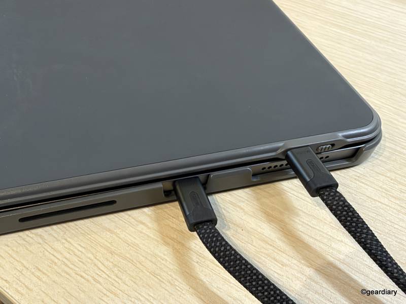 Inateck AceTouch Ultralight iPad Keyboard Case Review: Turn Your iPad into a Laptop Without the Bulk 13 Charginf the iPad Air and the Inateck KB04122 Ultralight iPad Keyboard Case